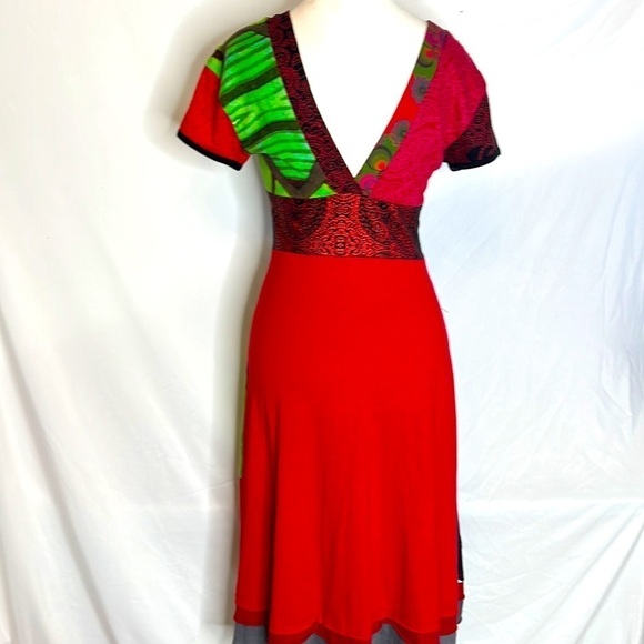 Y2k Desigual Pop Art Sequin Dress - Picture 7 of 8